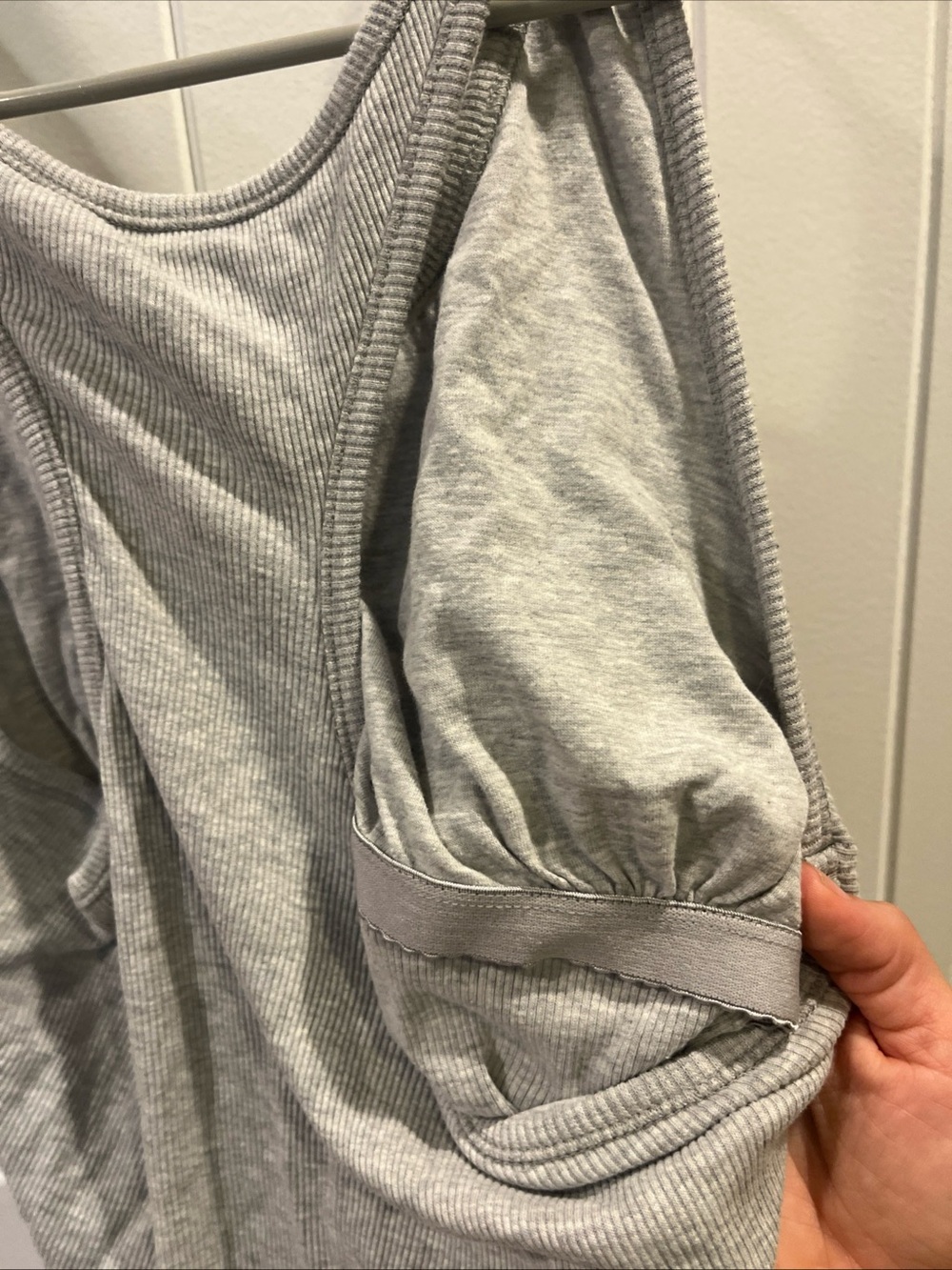 Columbia Light Gray Ribbed Racerback Tank Top - Picture 5 of 5